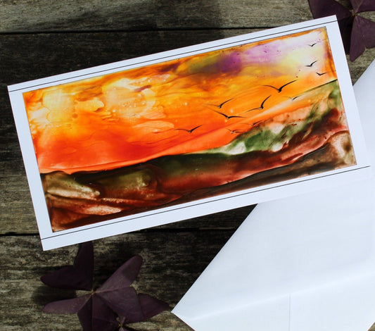 Abstract Autumn Card - "Autumna" Collection #2