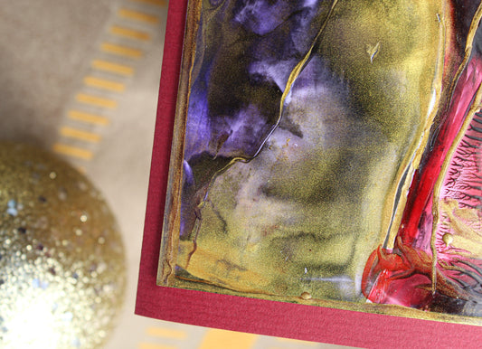 Encaustic Holiday Card - "Natale" Collection #4