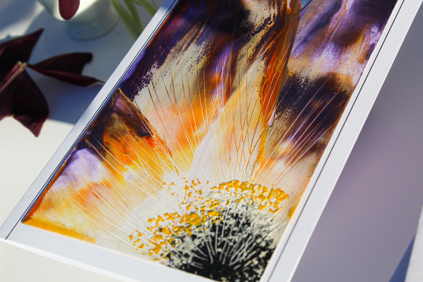 Encaustic Greeting Card - "Gloriosa" Collection #4